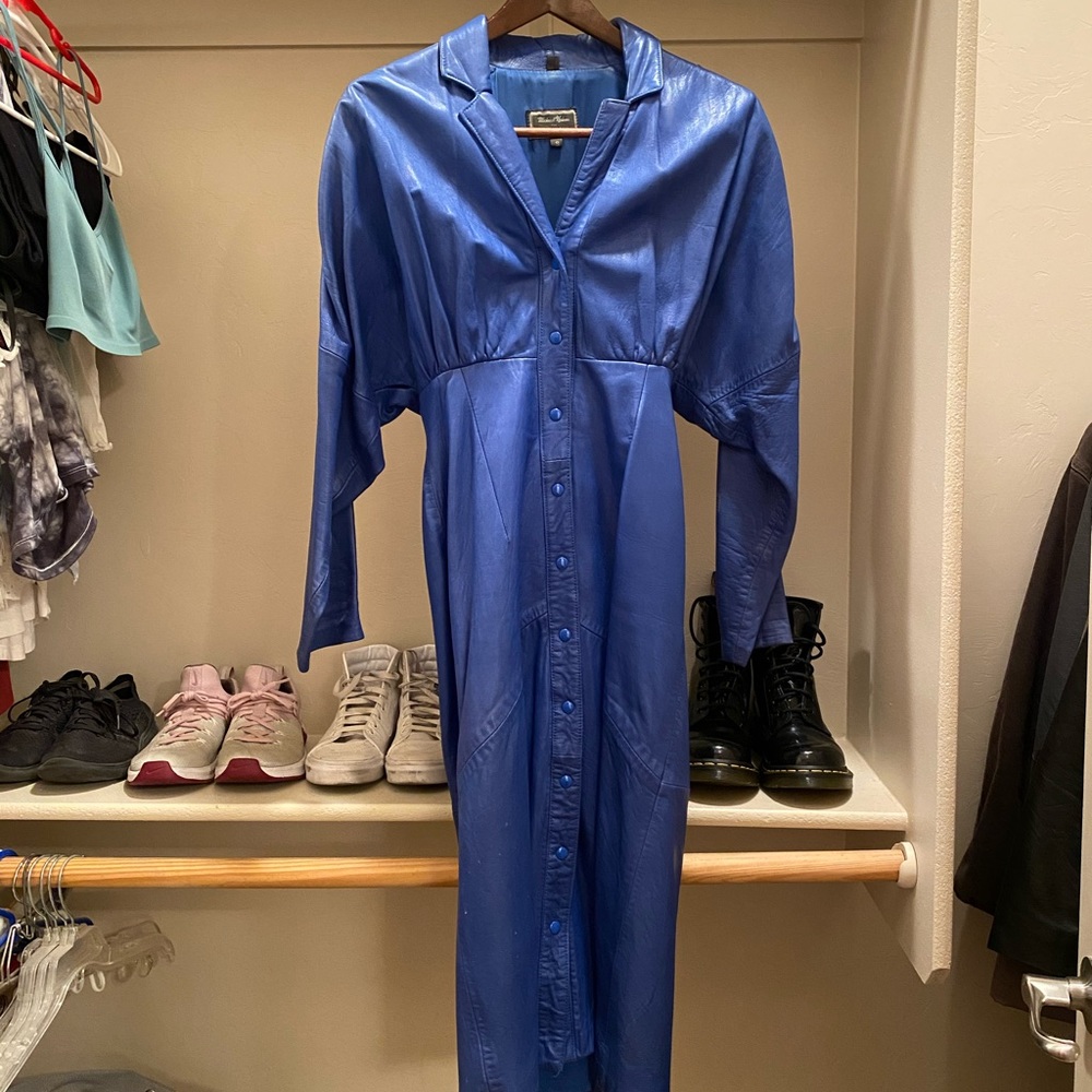 Michael Hoban North Beach Leather Vintage Dress